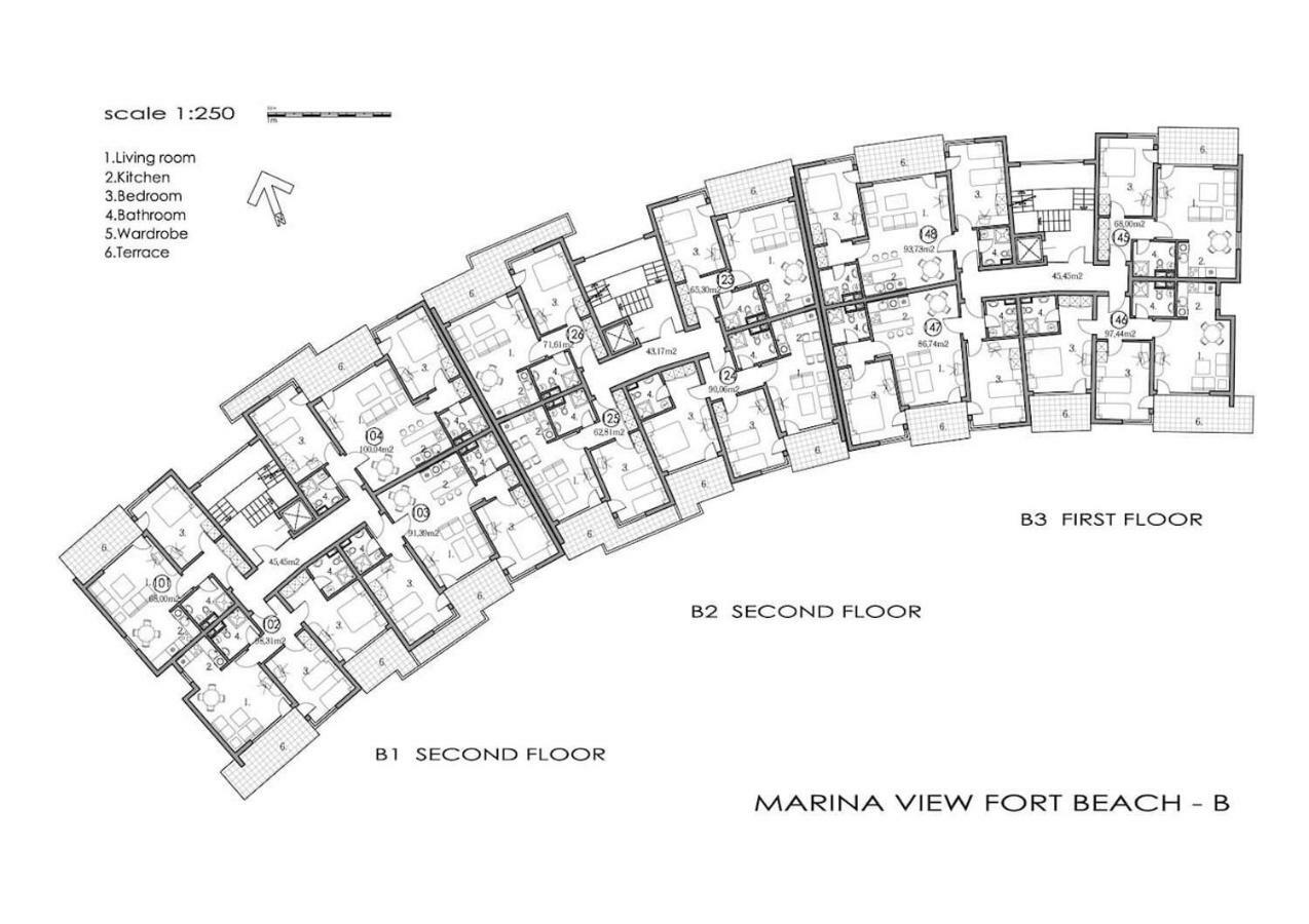 Magical Apartment In Marina View Fort Beach 圣弗拉斯 外观 照片